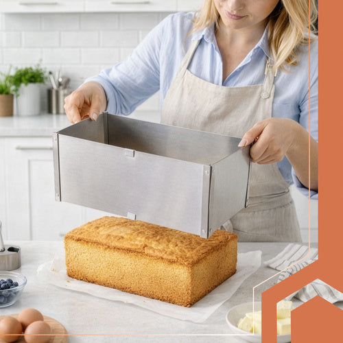 Adjustable Stainless Steel Cake Pan 20-38 x 24-45 cm