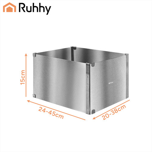 Adjustable Stainless Steel Cake Pan 20-38 x 24-45 cm