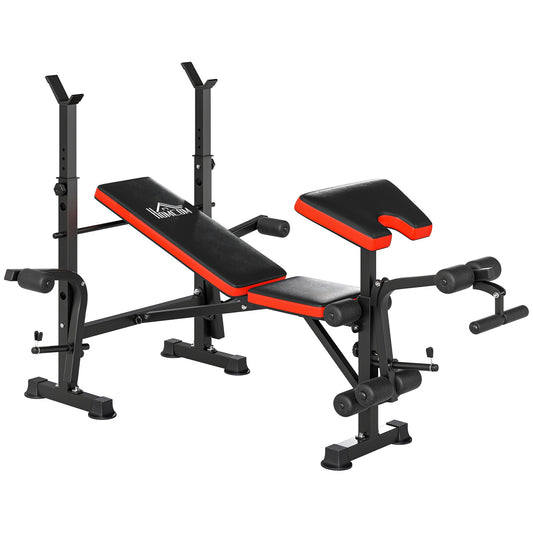 Adjustable Weight Bench, Multi-Position Fitness Station, Steel