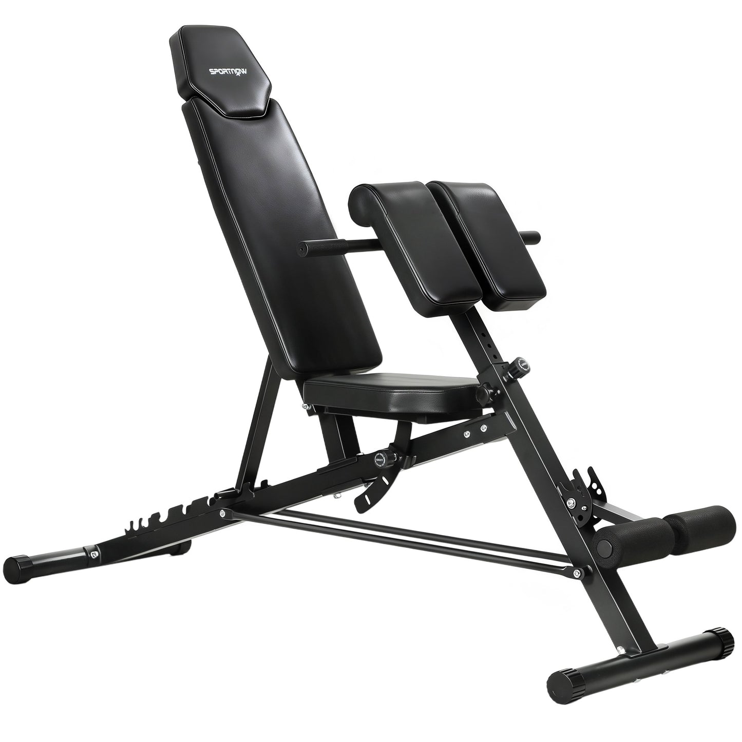 Adjustable Weight Bench with 6-Position Backrest, Black