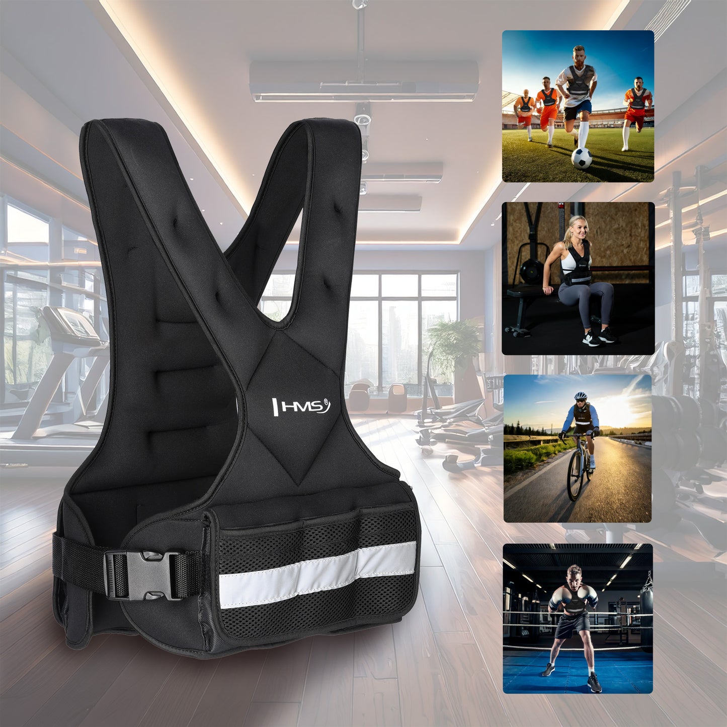 Adjustable Weight Vest 9kg – Strength Training