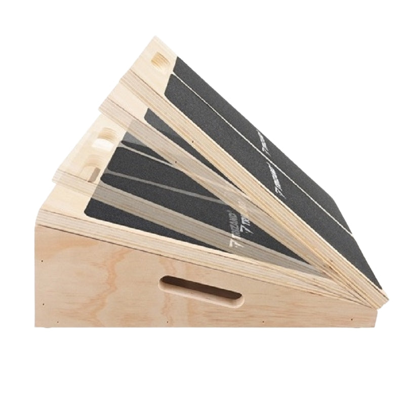 Adjustable Wooden Calf Stretching Slant Board, Non-Slip