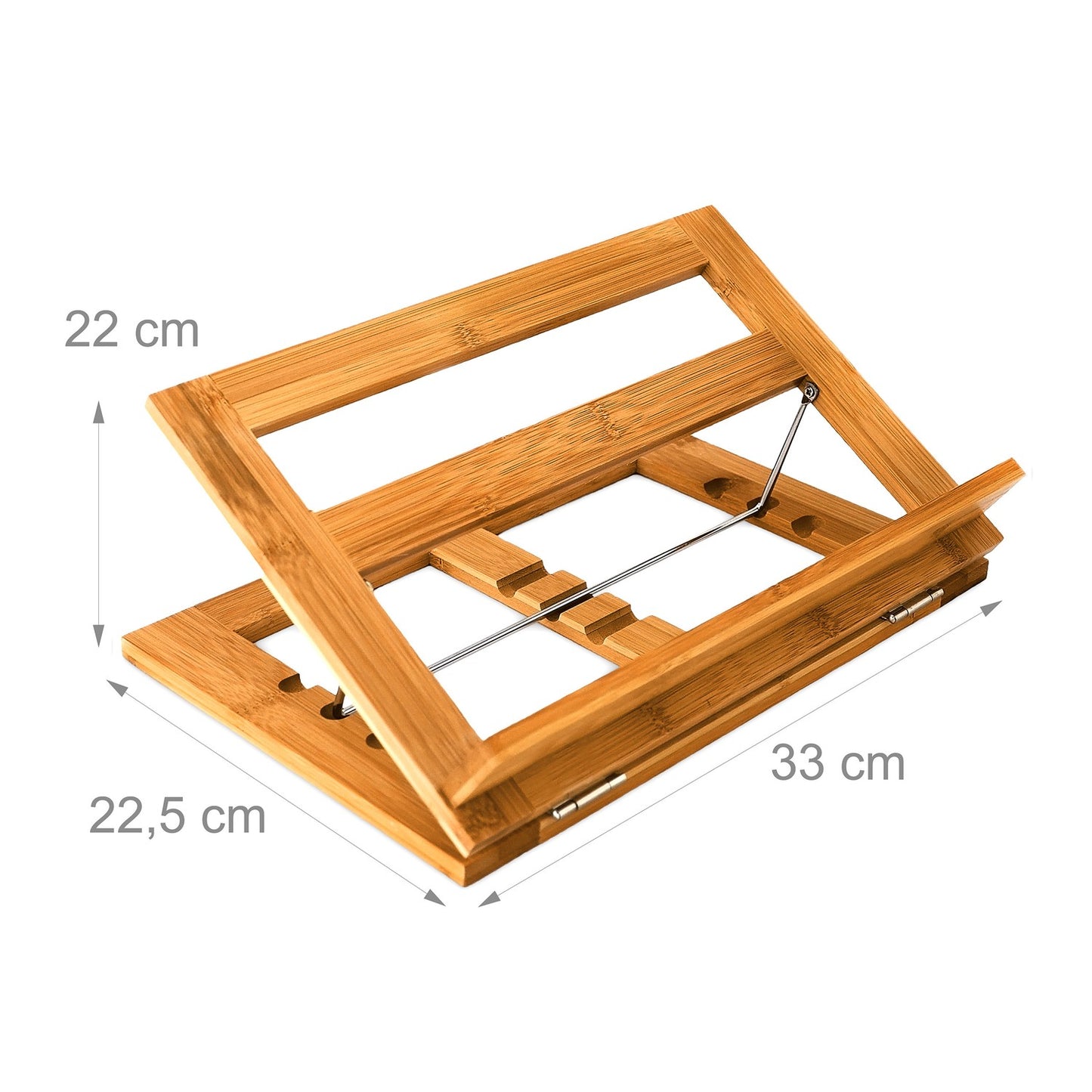 Adjustable bamboo bookshelf