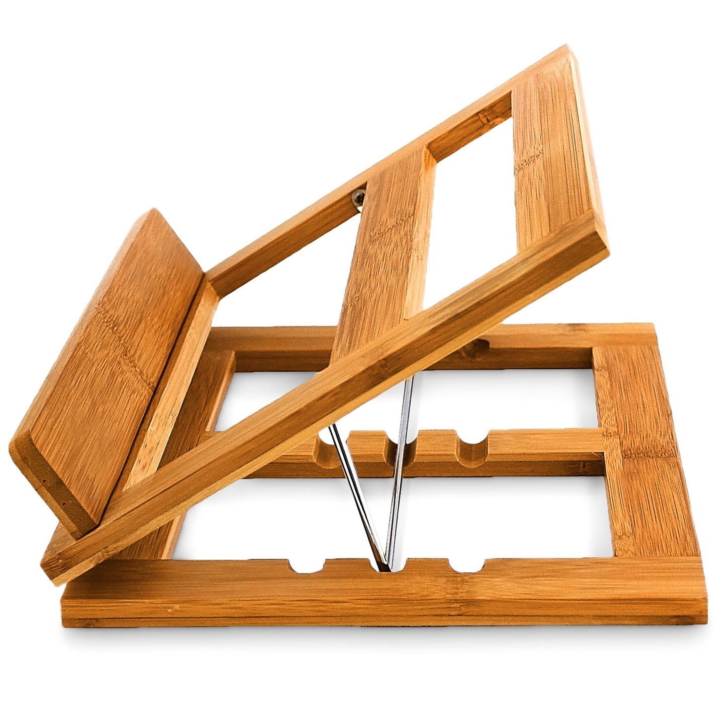 Adjustable bamboo bookshelf