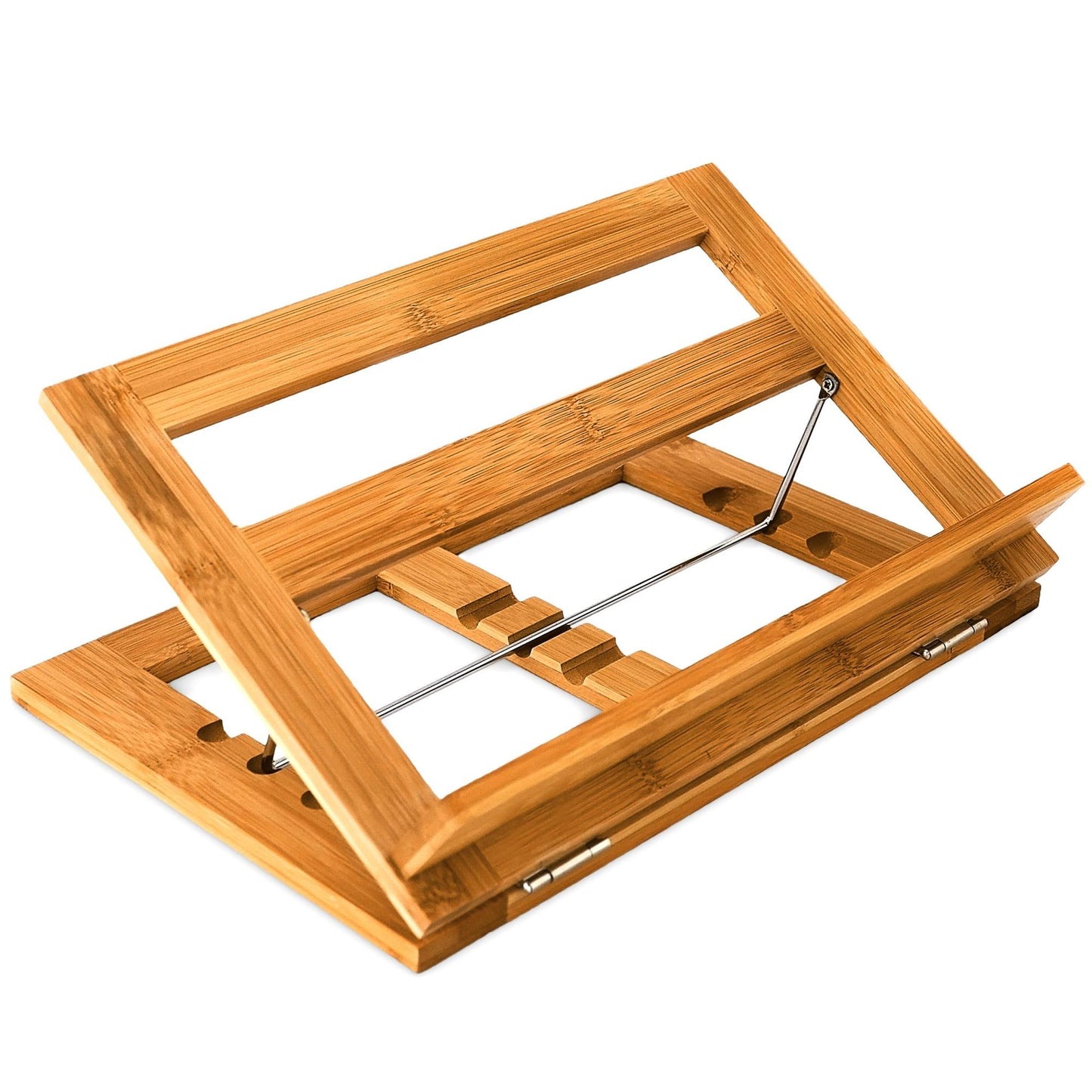Adjustable bamboo bookshelf