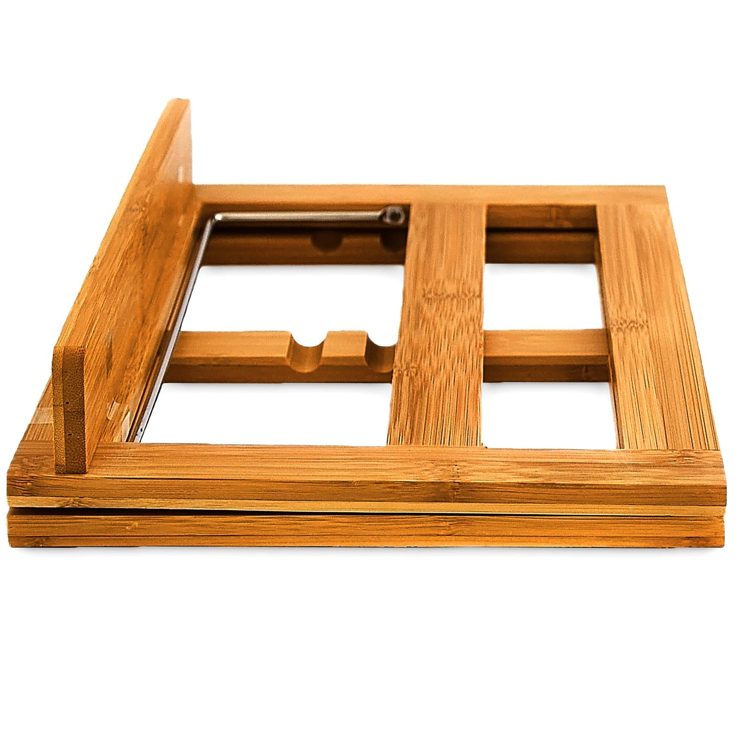 Adjustable bamboo bookshelf