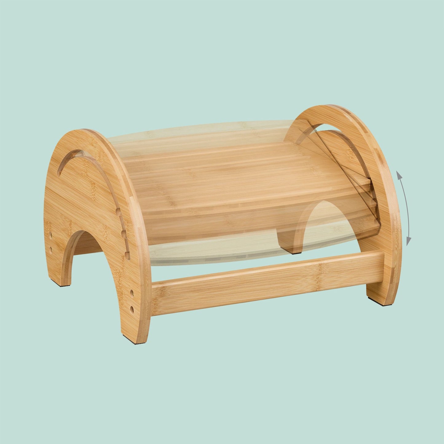 Adjustable bamboo toilet seat