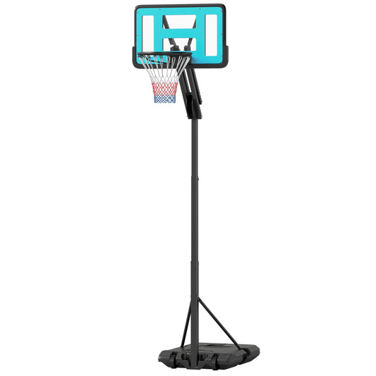 Adjustable basketball hoop with stand, 146-236 cm, portable