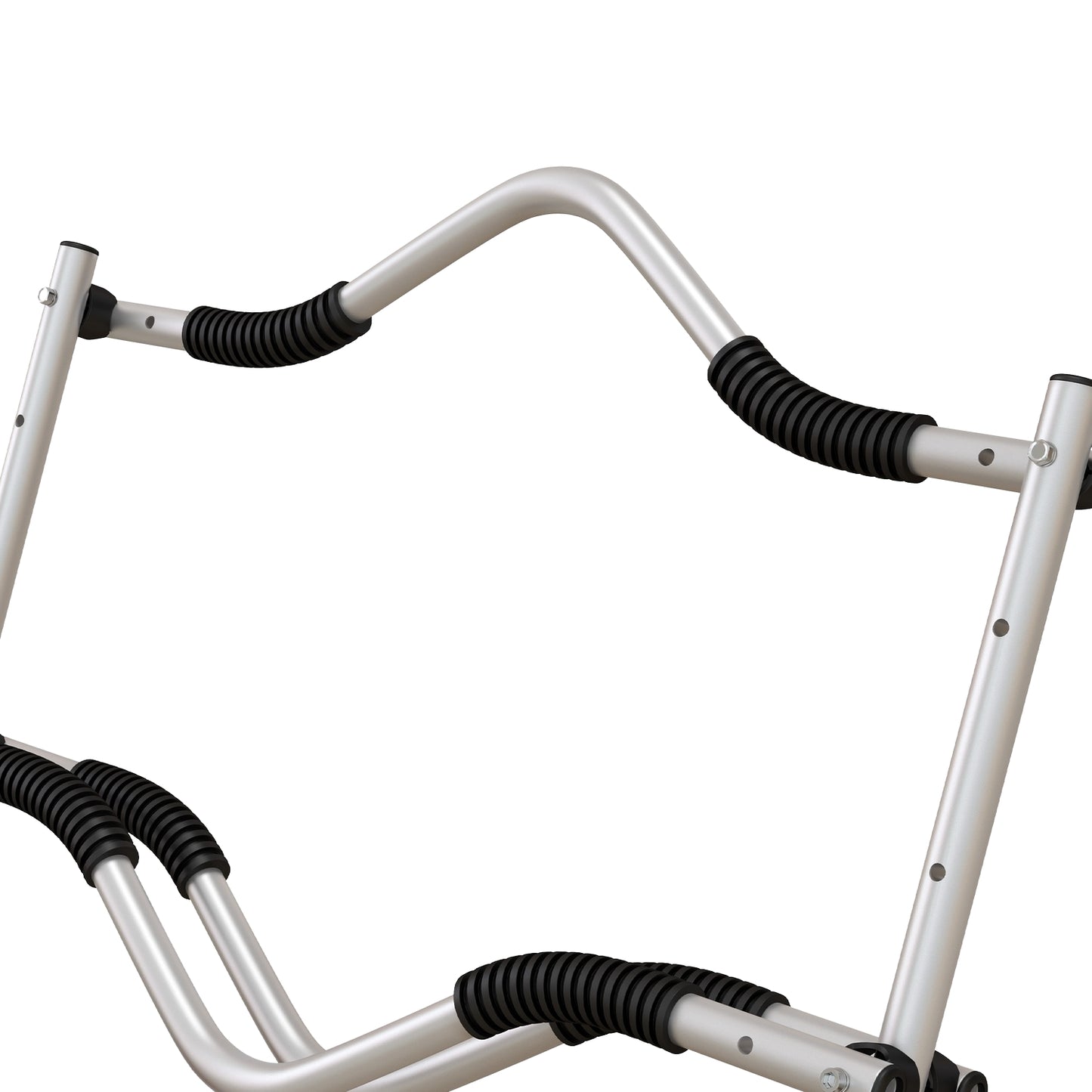 Adjustable kayak trailer with tension strap, aluminum