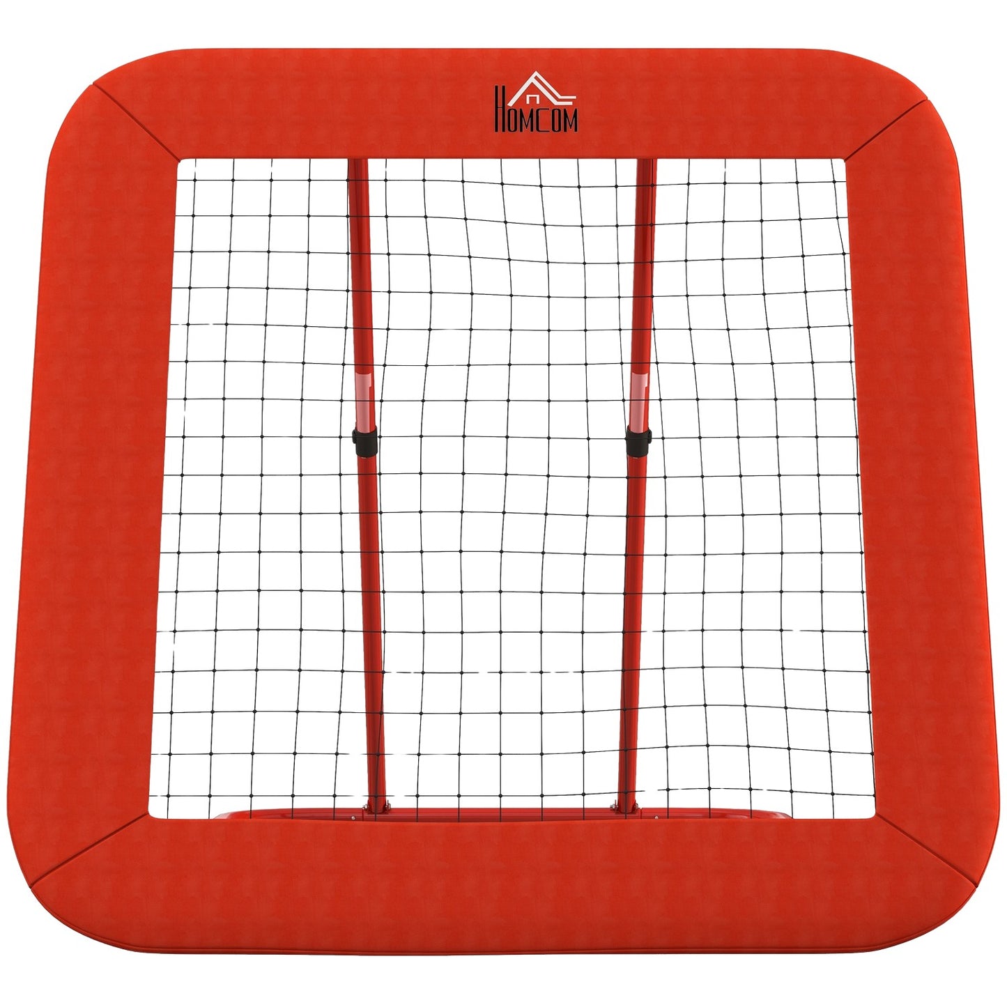 Adjustable sports rebounder - foldable; Protective edge, red