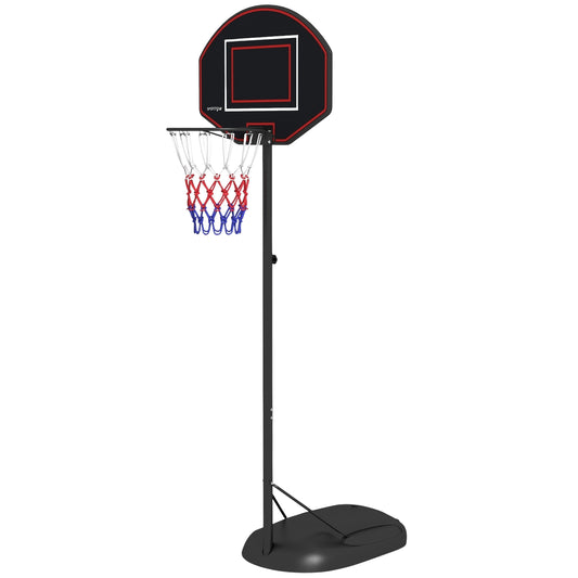 Adjustable stand for basketball hoop, 221-282 cm, crack-proof backboard