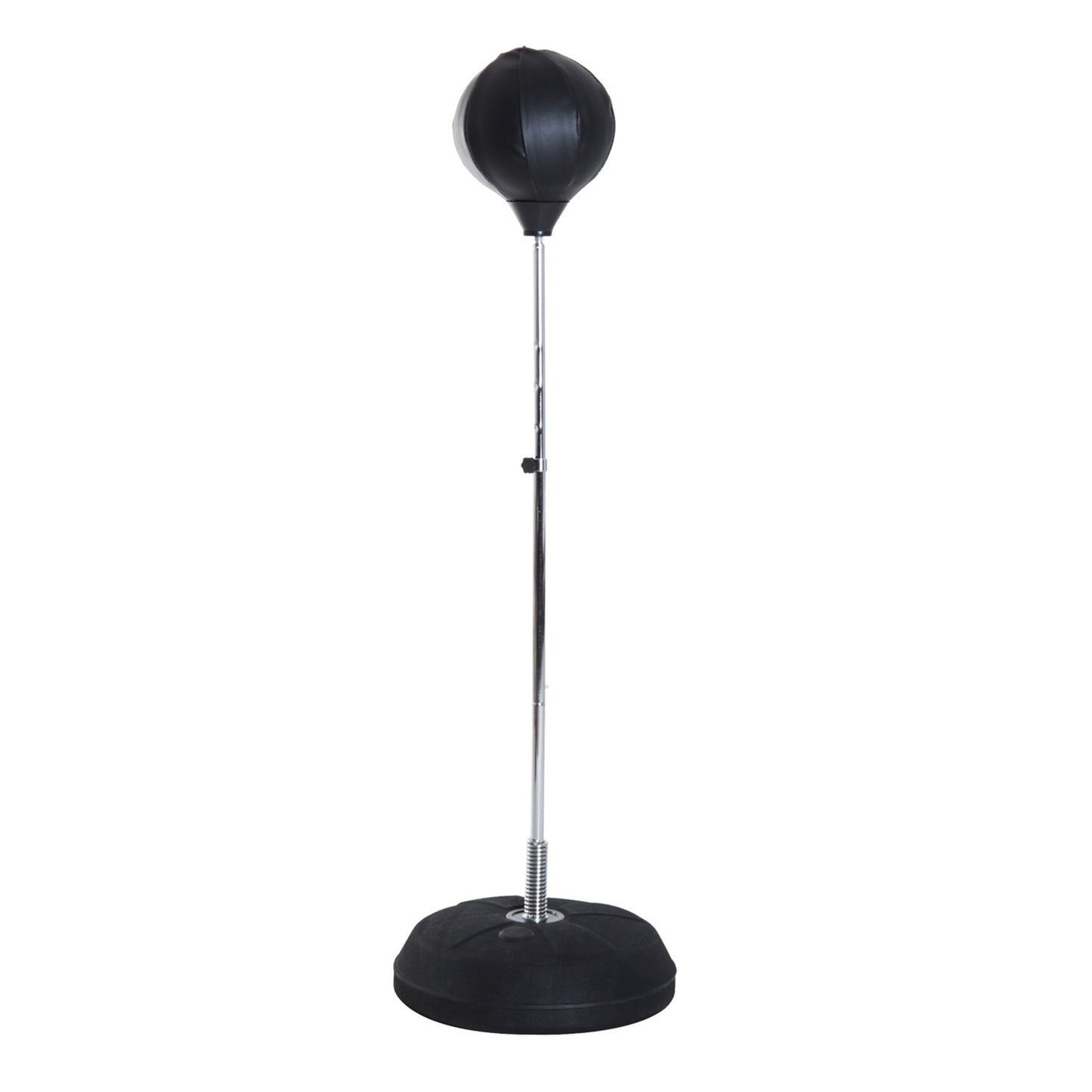 Adjustable standing boxing trainer with gloves and stand