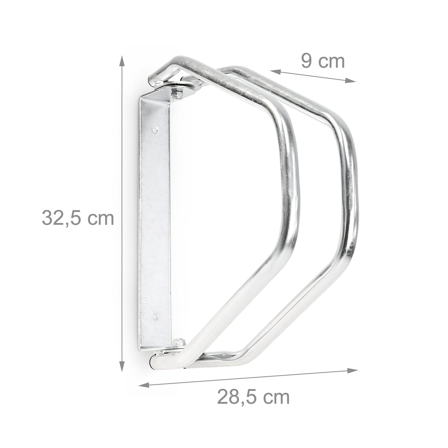 Adjustable wall bike stand