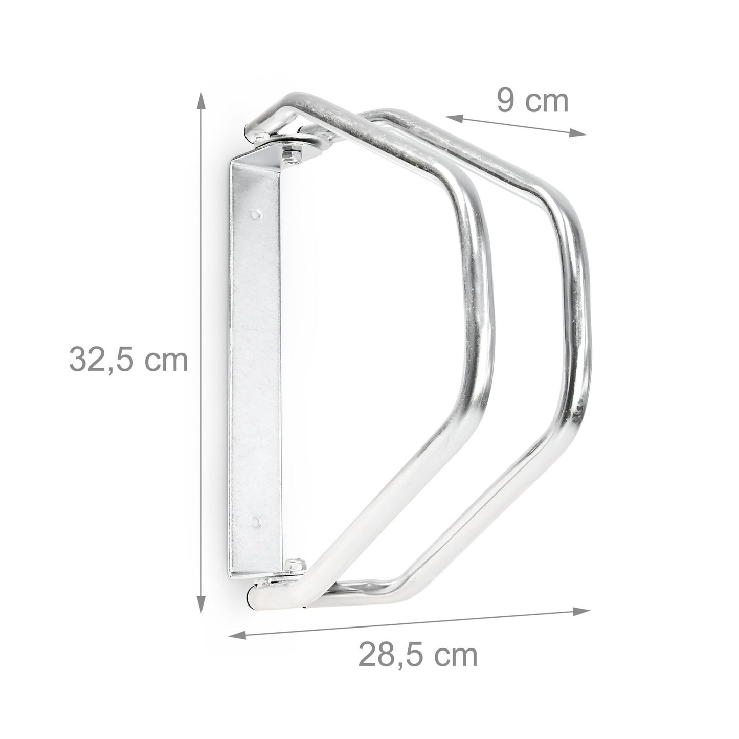 Adjustable wall bike stand