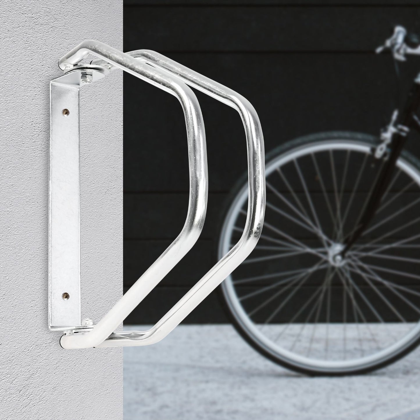 Adjustable wall bike stand