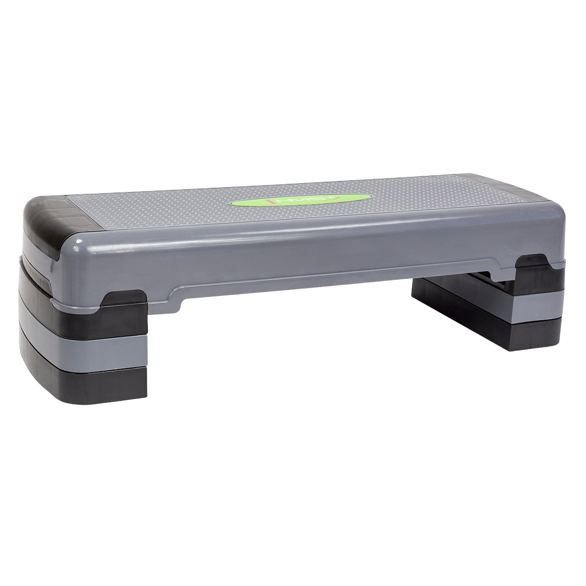 Aerobic Step Platform, Adjustable Height, Gray-Black