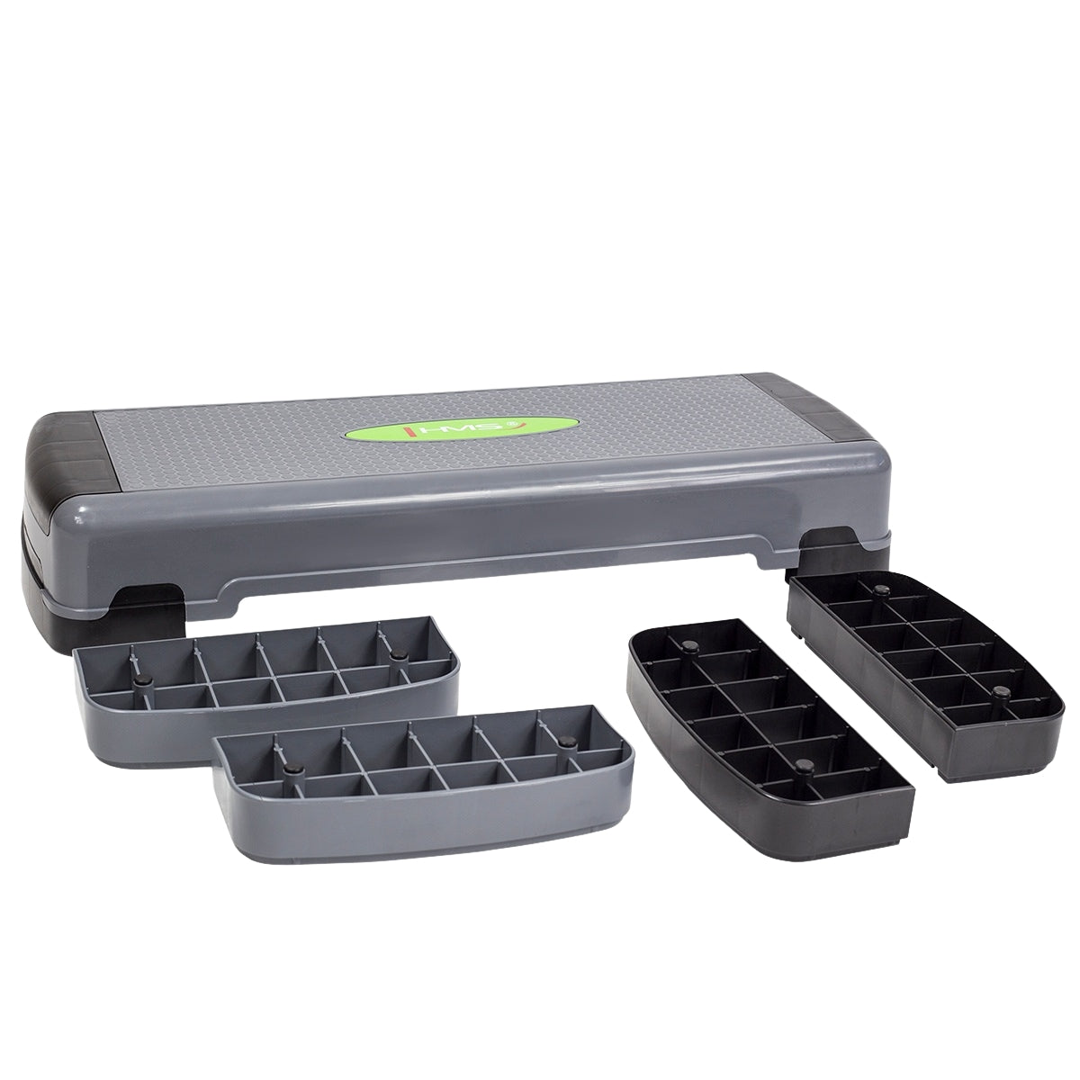 Aerobic Step Platform, Adjustable Height, Gray-Black