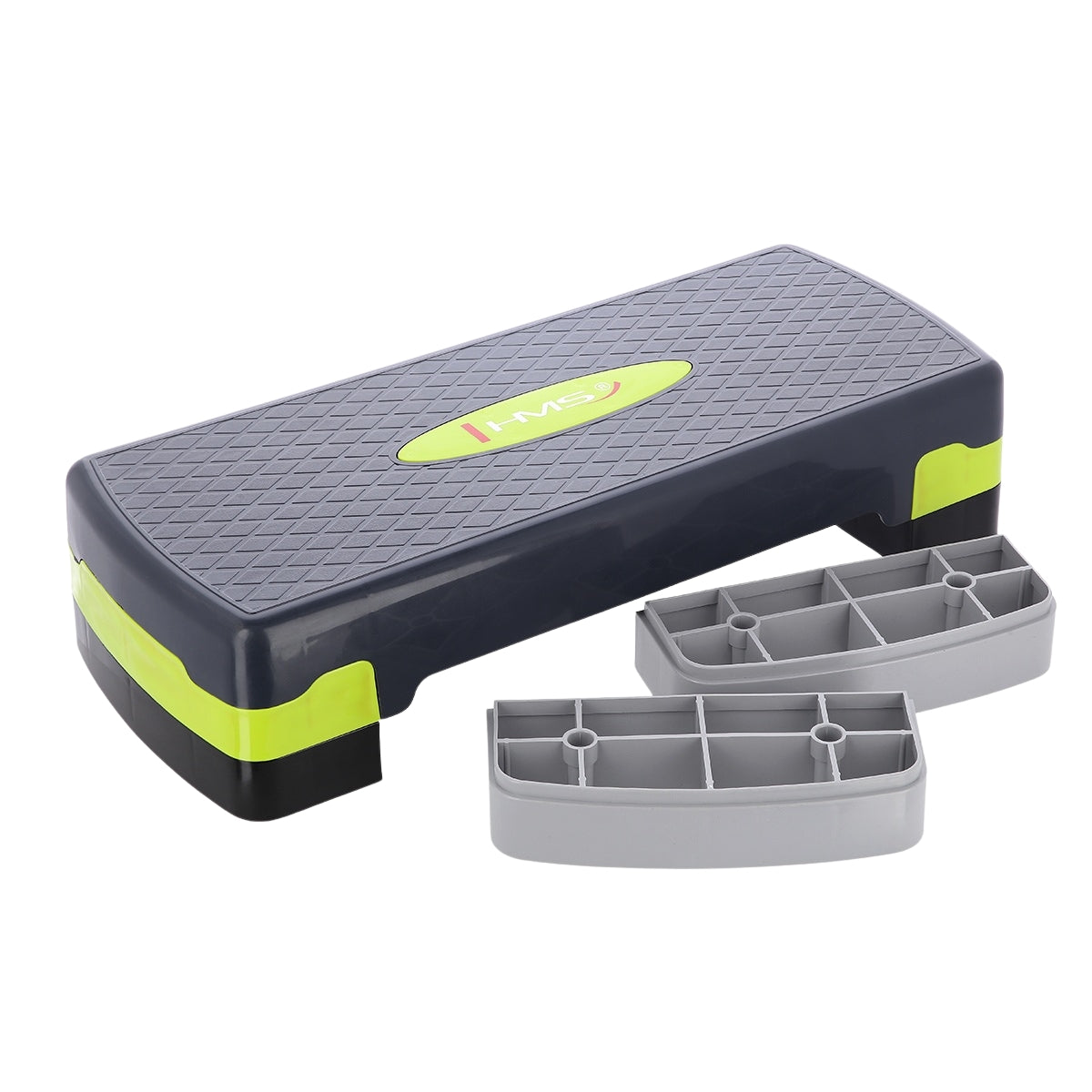 Aerobic Step Platform, Green/Grey, Adjustable Height