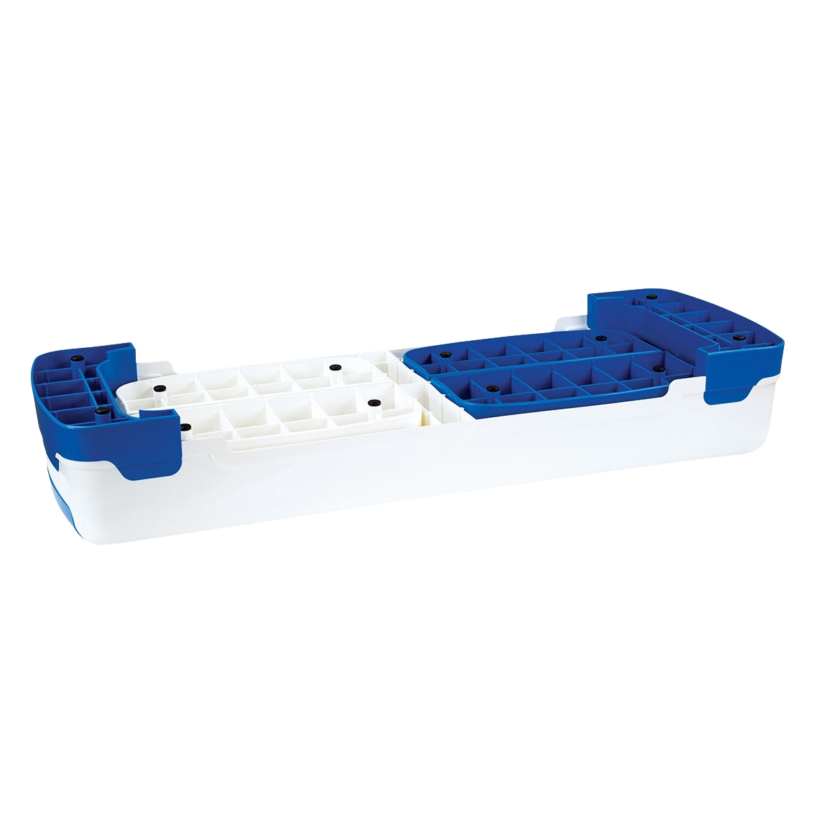 Aerobic Step Platform, White-Blue, Non-Slip Surface