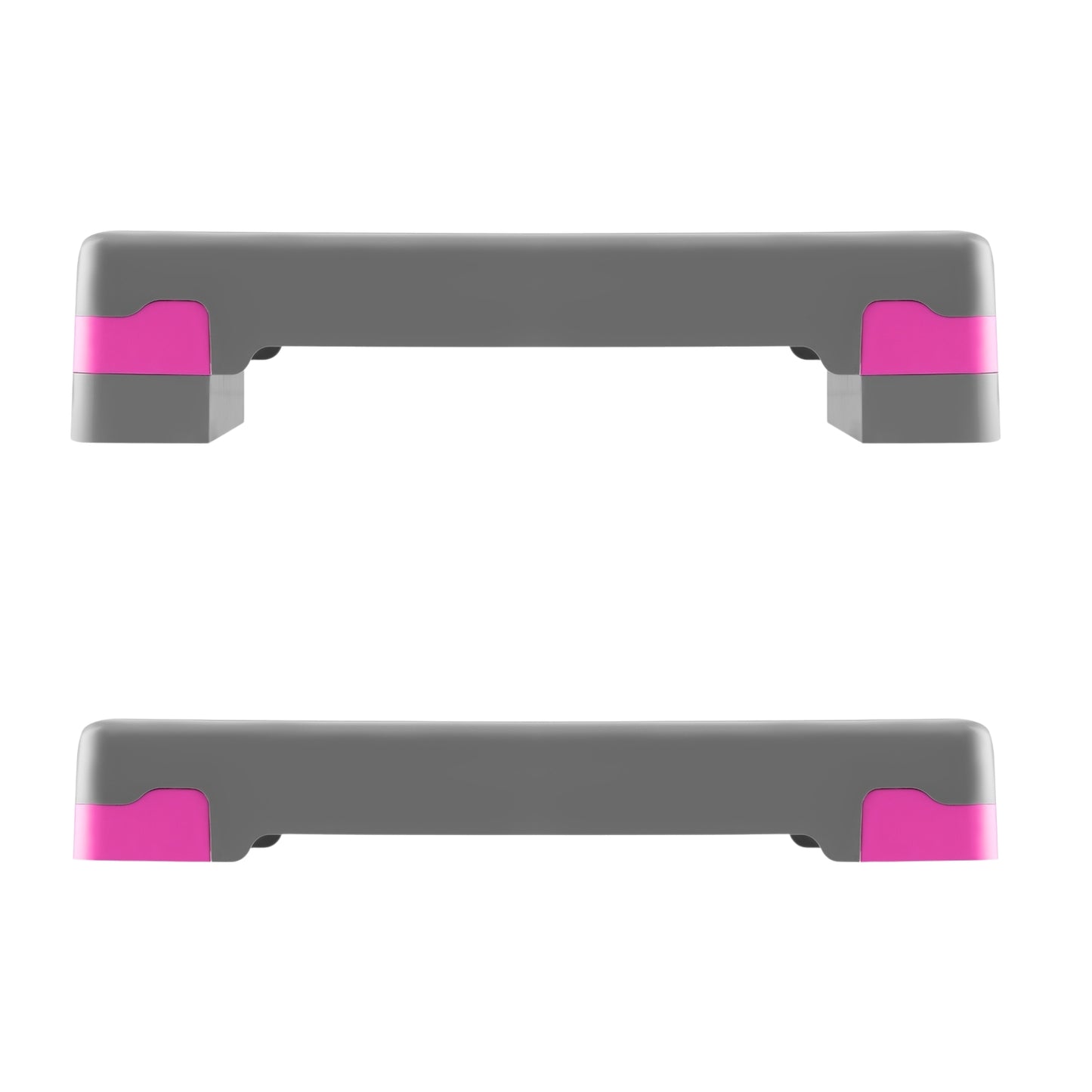 Aerobic Stepper, Adjustable Height, Gray/Pink