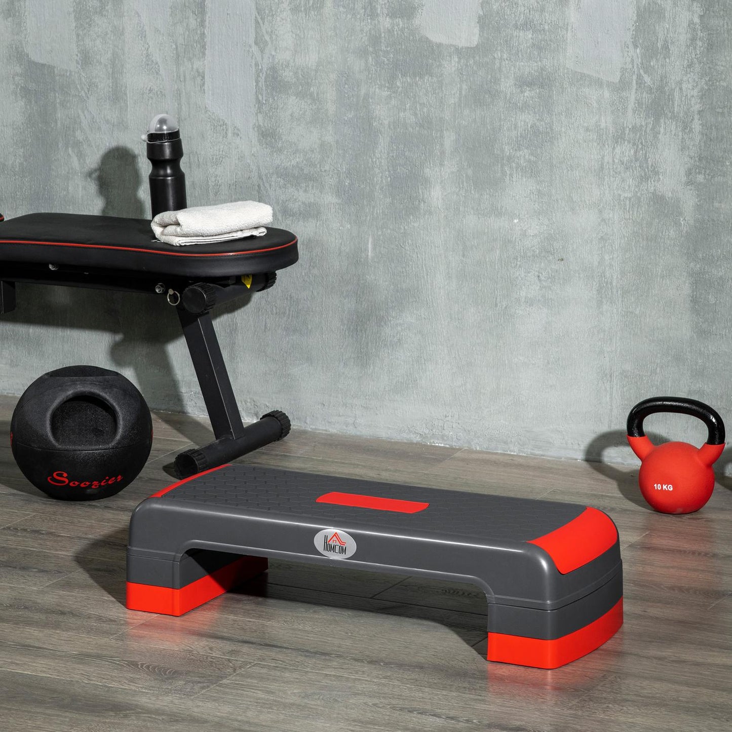 Height adjustable Aerobic Step Board, 3 levels, 150 Kg Max