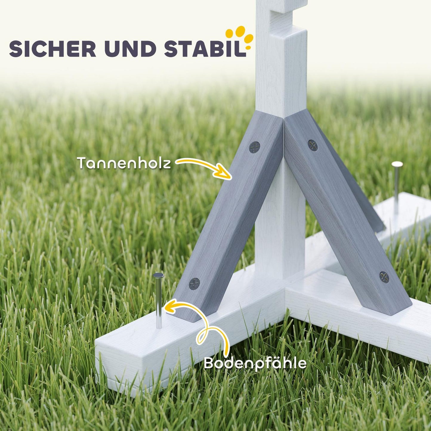 Dog Agility Set - 4-piece, height-adjustable fences