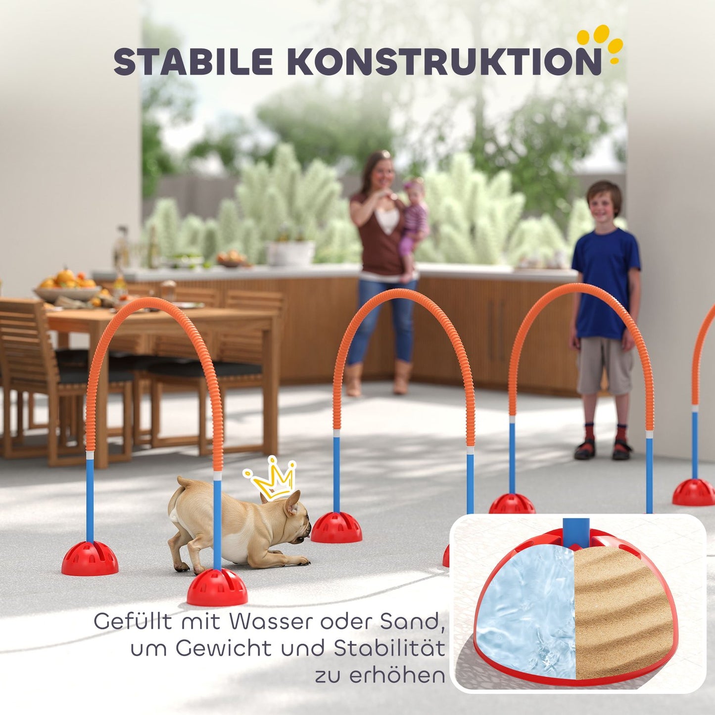 Dog Agility Set - 5-piece adjustable training kit