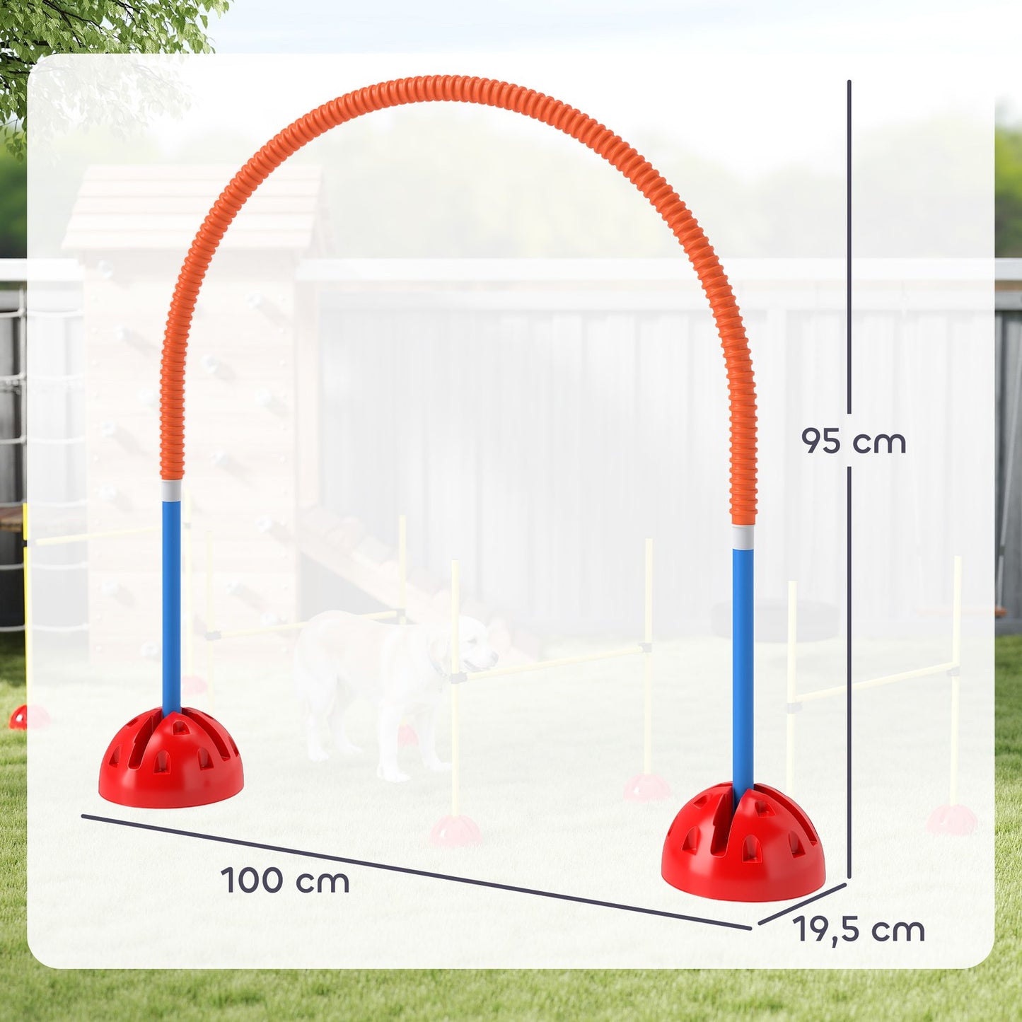 Dog Agility Set - 5-piece adjustable training kit