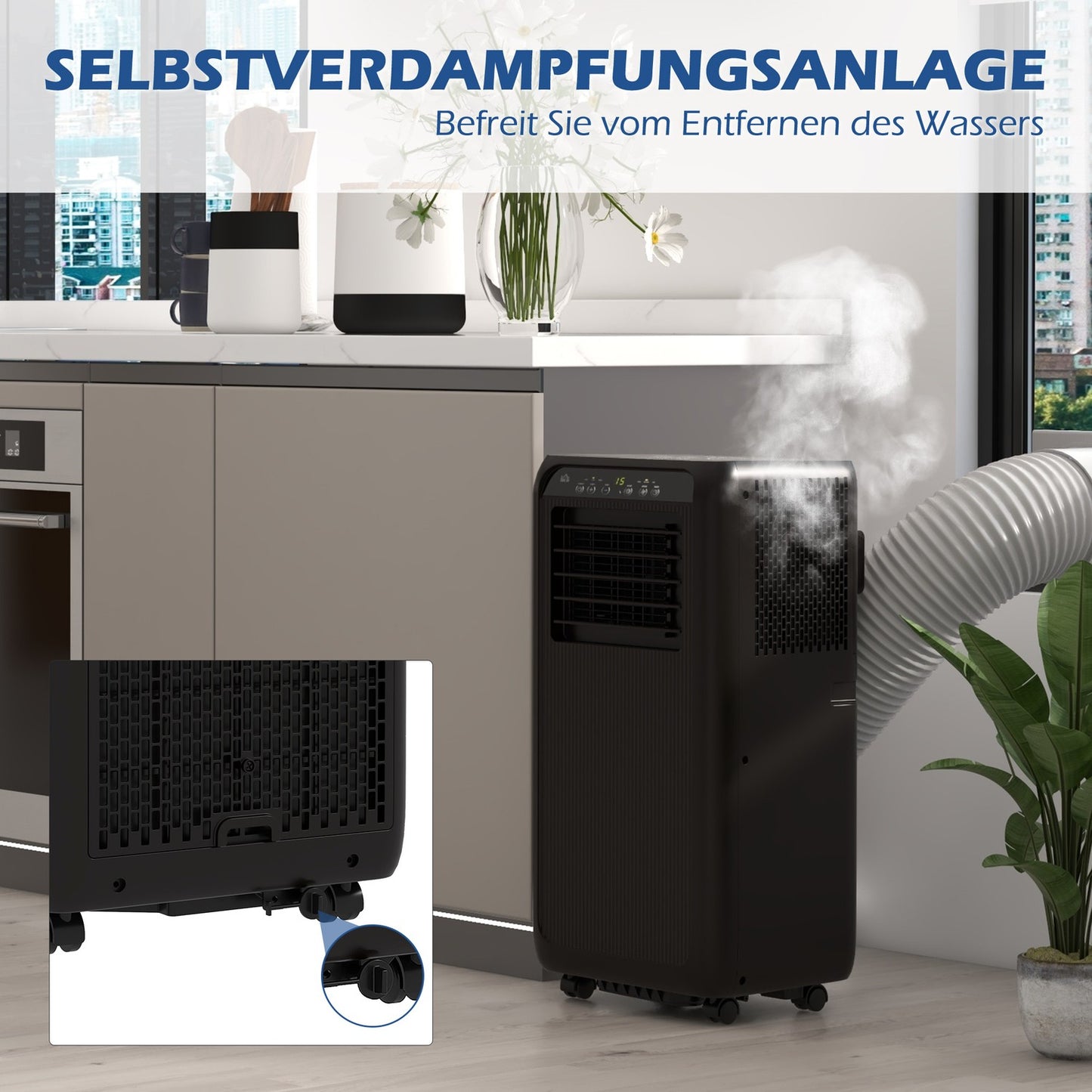 Portable Air Conditioner 9000 BTU - Dehumidifier and Fan