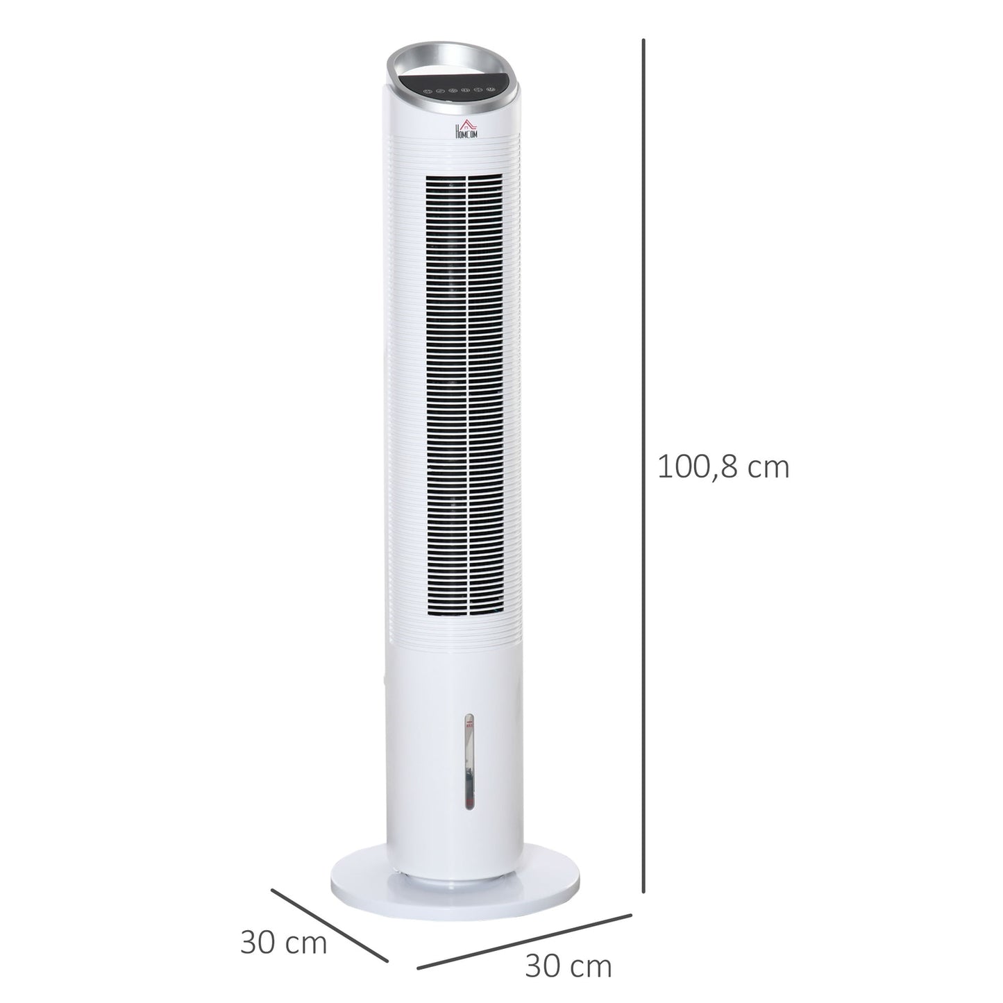 Air Cooler Tower Fan - Water cooling, remote control, timer, 60W