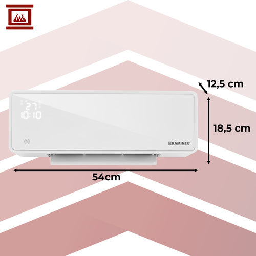 Air Curtain Heater, 2000W, Wall-Mount, WiFi Control