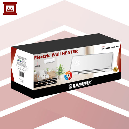 Air Curtain Heater, 2000W, Wall-Mount, WiFi Control