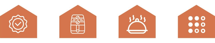 Air Fryer Paper Inserts, 100 Pcs, 16x16 cm, Silicone Coated