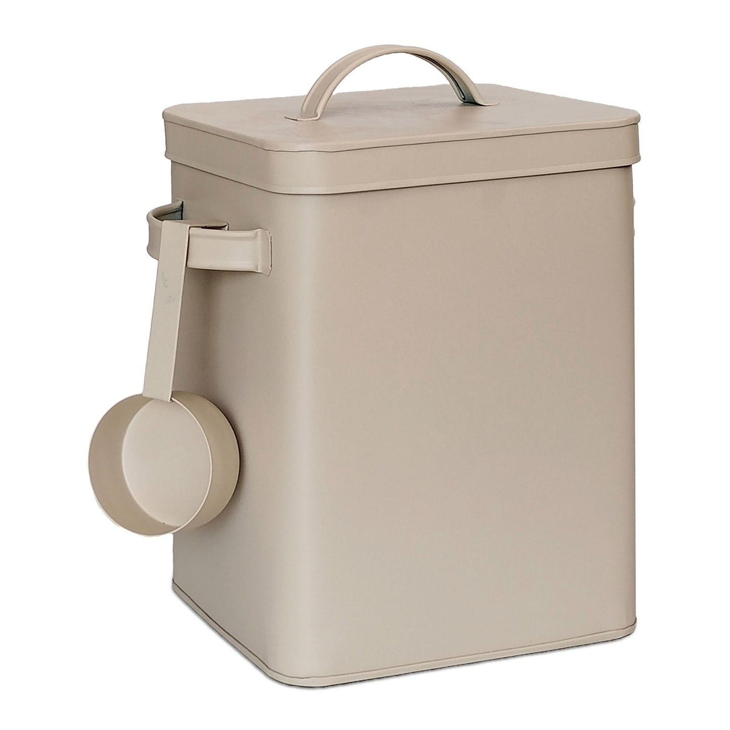 Airtight Metal Storage Tin with Scoop