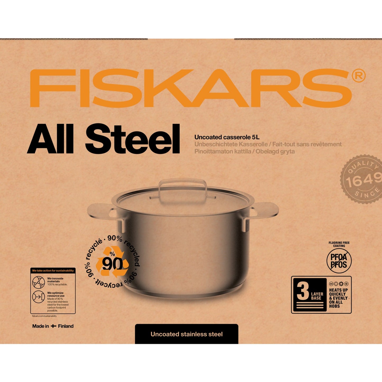 All Steel pot 5.0L