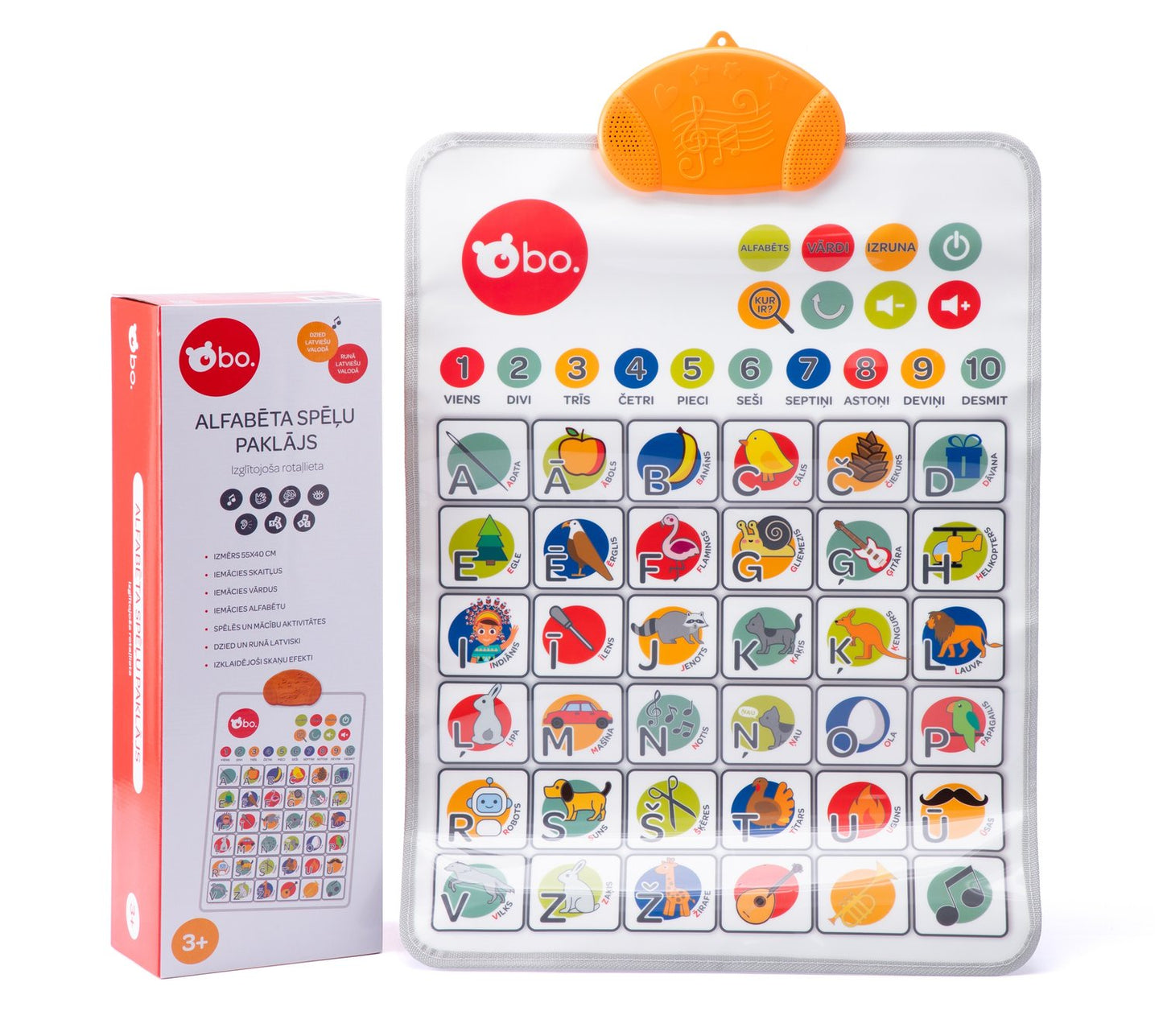 Alphabet Playmat Educational Toy for Kids - Latvian Language