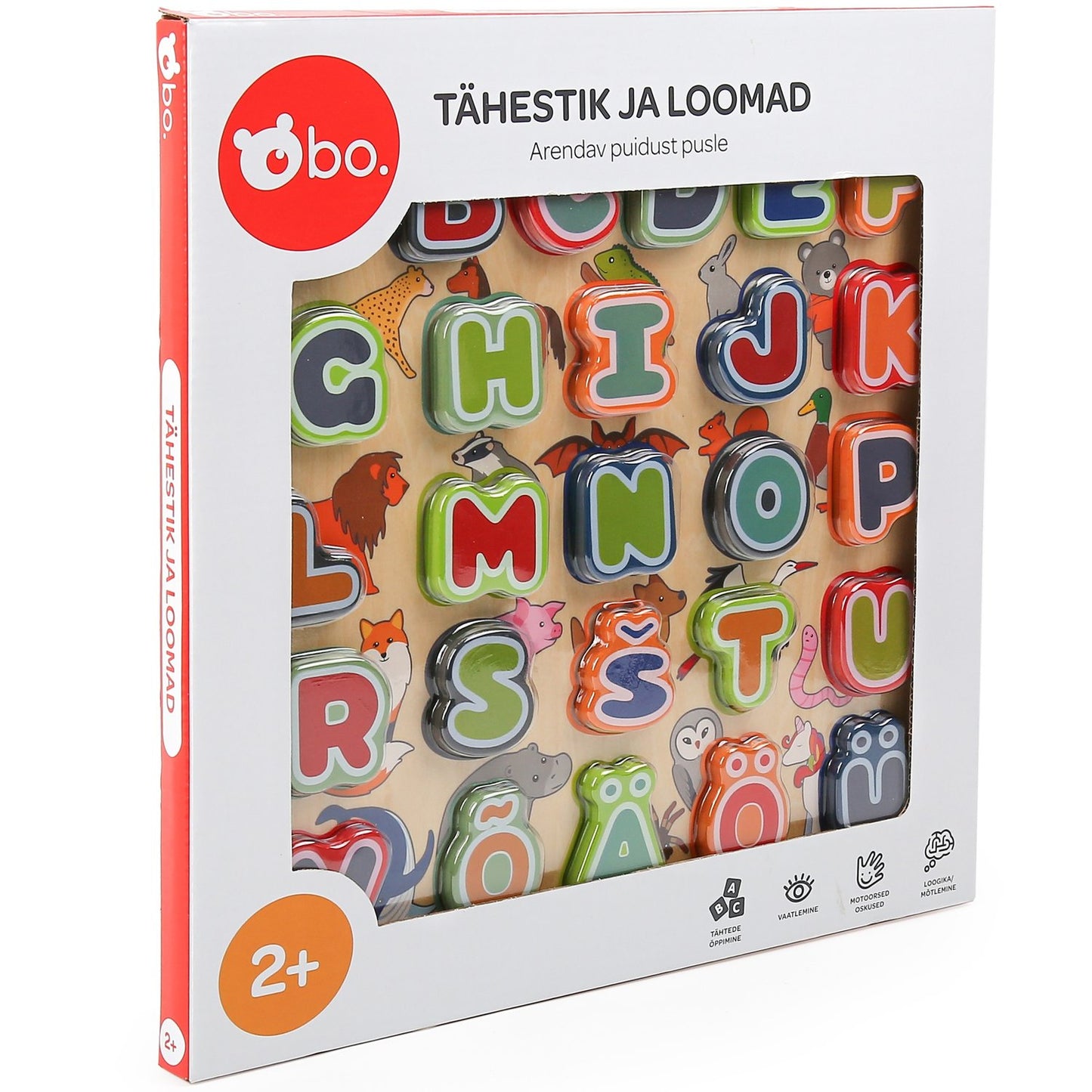 Alphabet and Animals Educational Wooden Puzzle for Kids