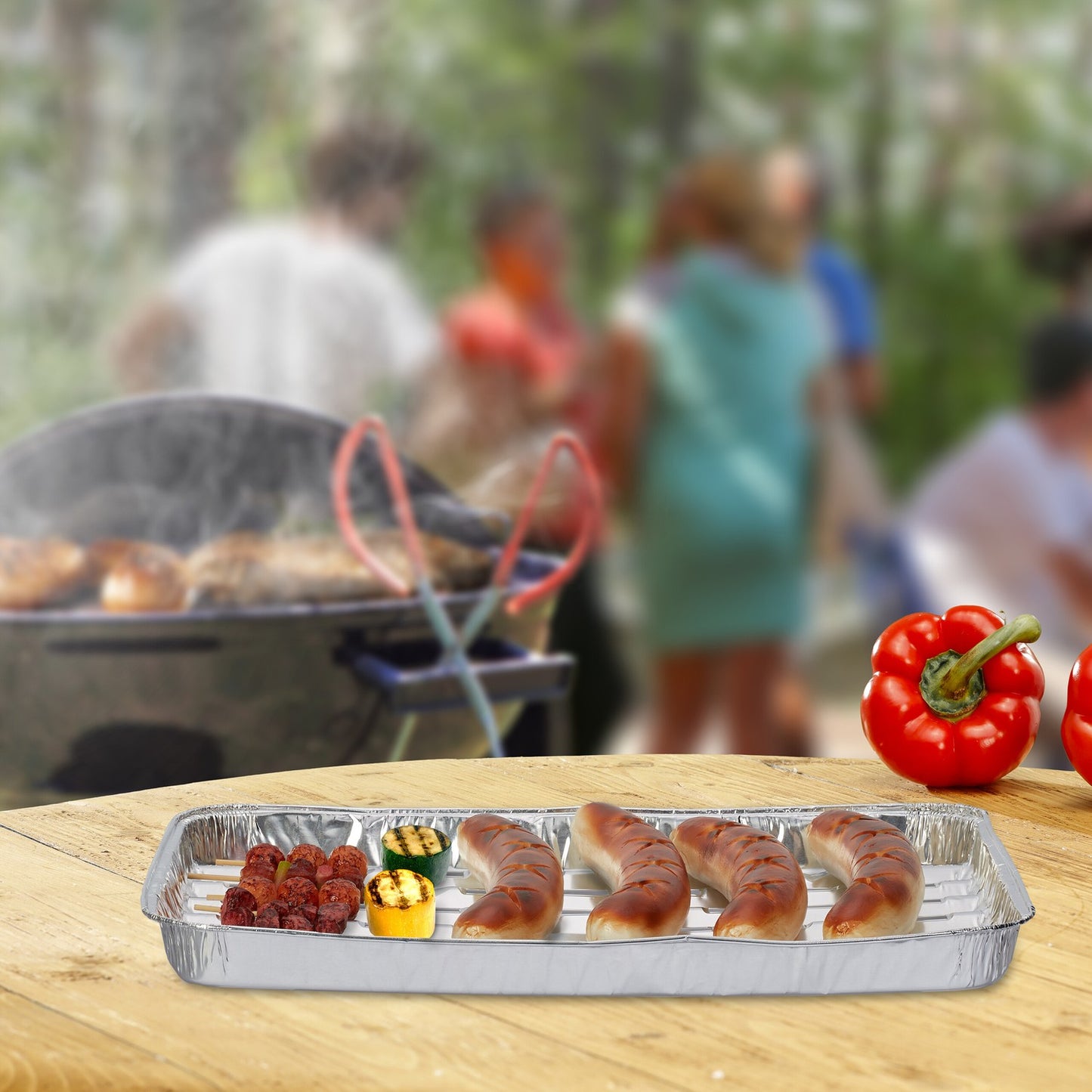 Aluminium Barbecue Trays, Set of 25