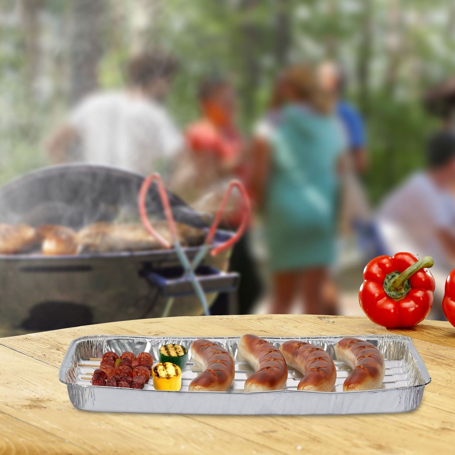 Aluminium Barbecue Trays, Set of 25