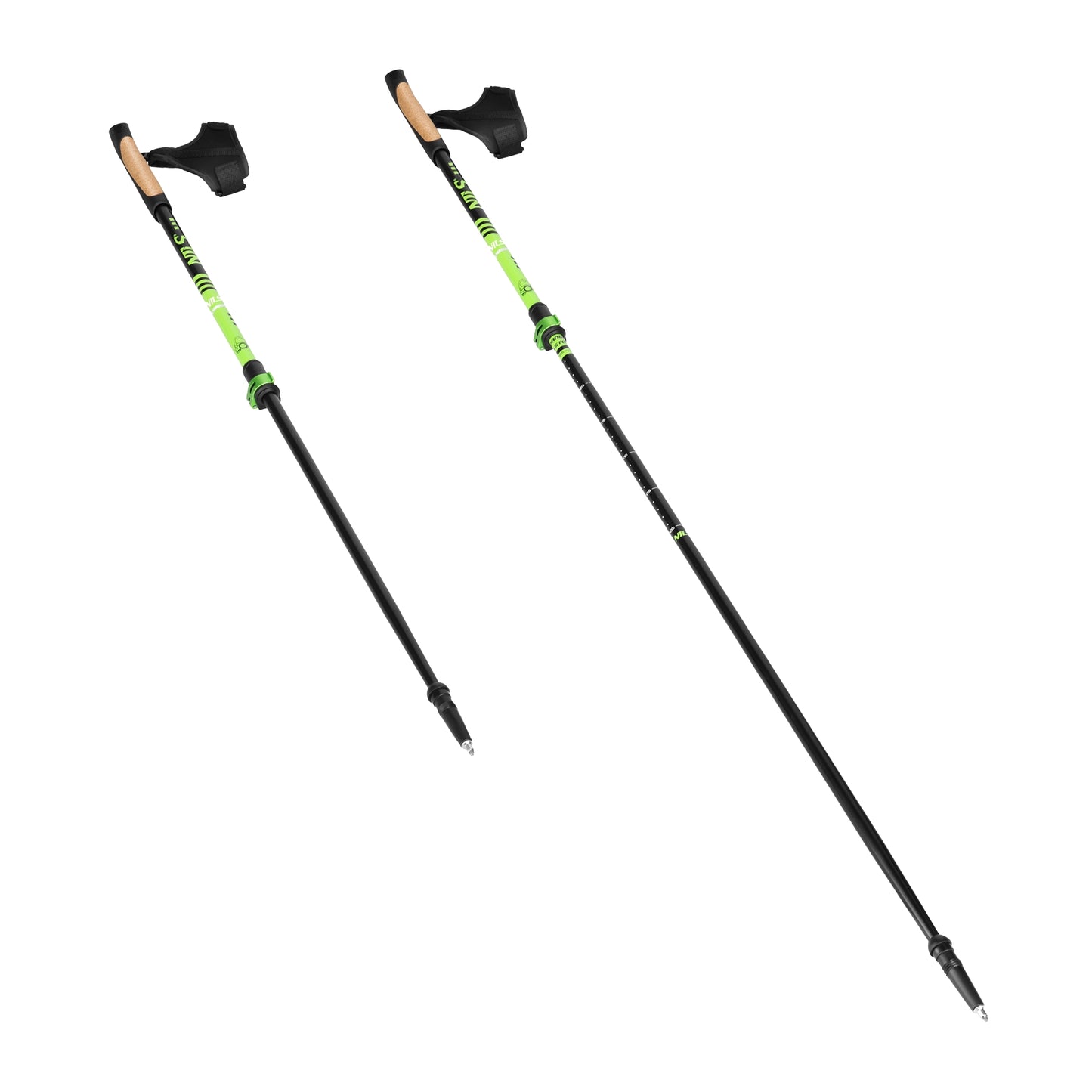 Aluminium Nordic Walking Poles, Adjustable Length