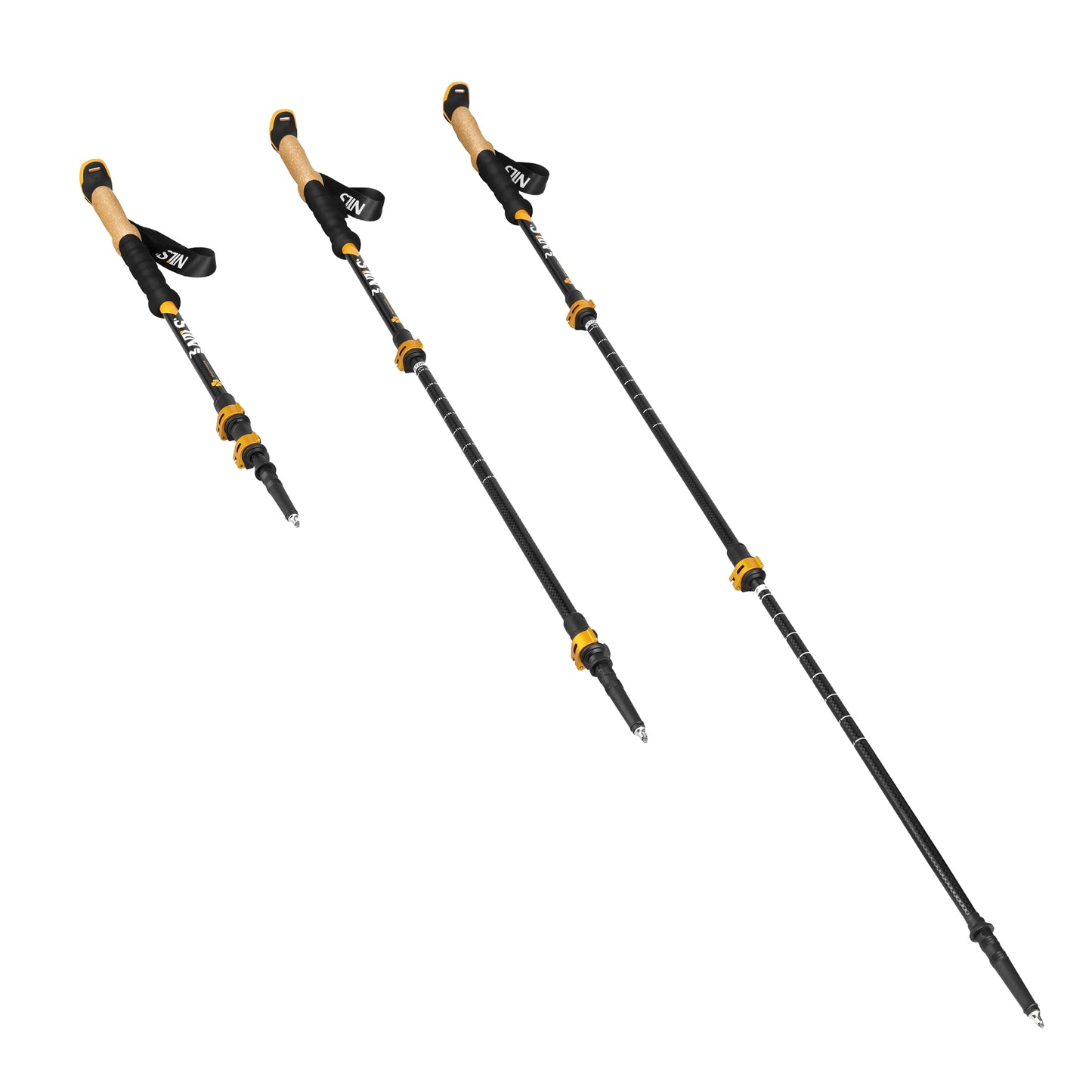 Aluminium Trekking Poles, Adjustable, Lightweight