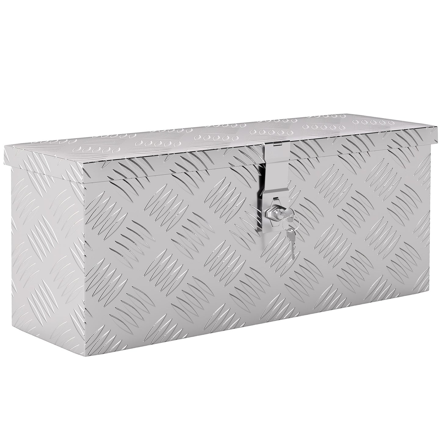 Aluminum Tool Box with Lock, Lightweight, 50x15.5x20.5 cm