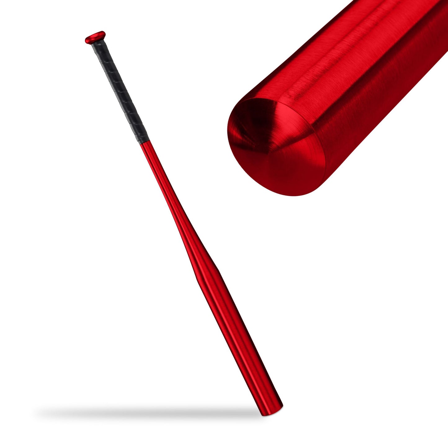 Aluminum baseball bat, red