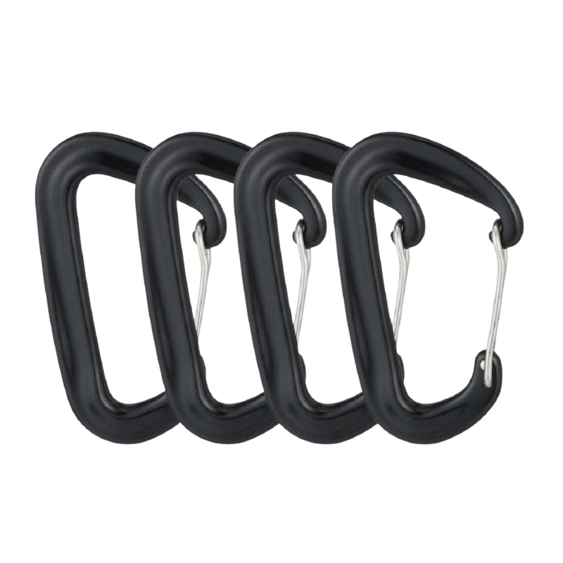 Aluminum carabiner, set of 4