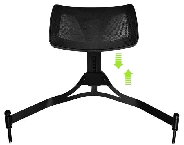 Aluminum makeup chair with headrest