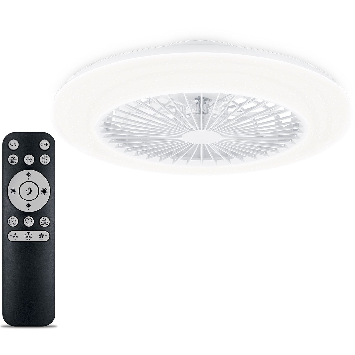 Amigo Ceiling fan with LED lighting Warm/cool white 4000 lm