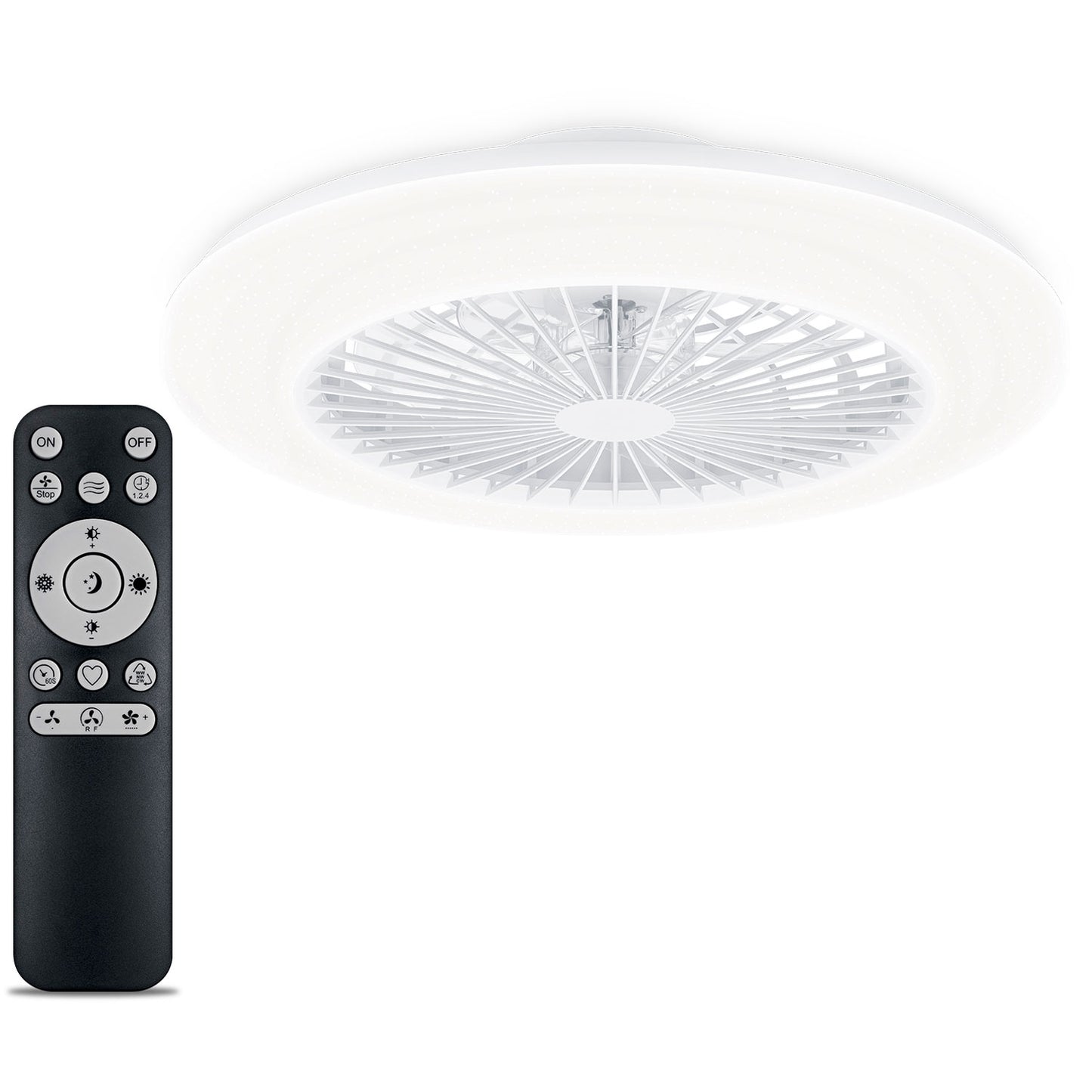 Amigo Ceiling fan with LED lighting Warm/cool white 6000 lm