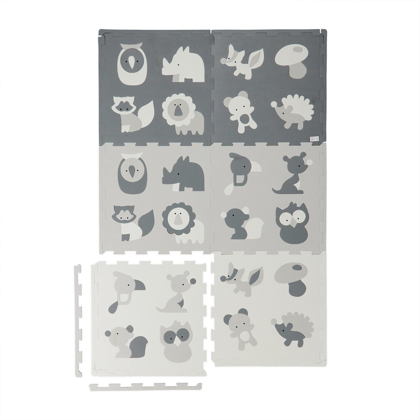 Animal Puzzle Mat – Foam, 6 Mats, 12 Edges