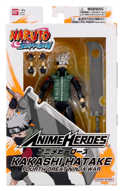 Anime Heroes Naruto Figure With Accessories, 16 Cm - Hatake Kakashi Fourth Great Ninja War