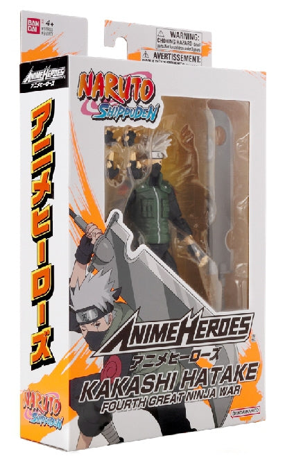 Anime Heroes Naruto Figure With Accessories, 16 Cm - Hatake Kakashi Fourth Great Ninja War